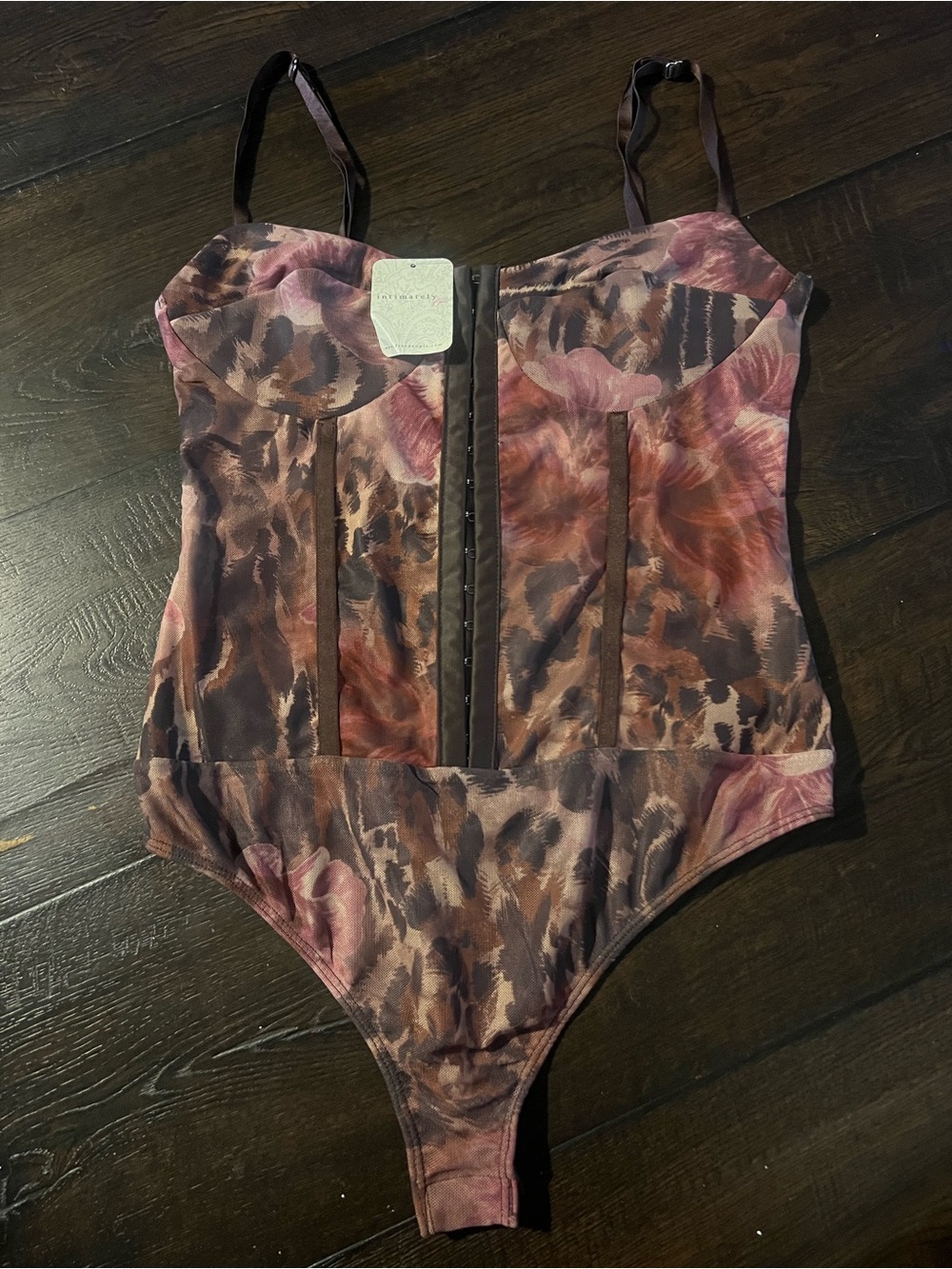 Free People Rhythm Corset Bodysuit